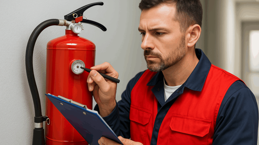 inspection sécurité incendie à Paris dans un local professionnel